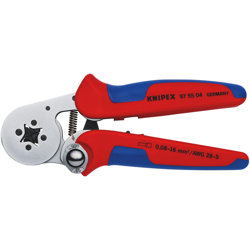 KNIPEX 97 55 04 SB Self-Adjusting Crimping Pliers, 180mm