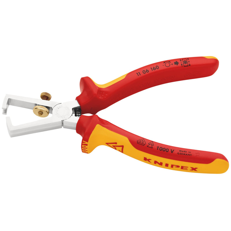 KNIPEX 11 06 160 SB VDE Insulation Stripper, 160mm