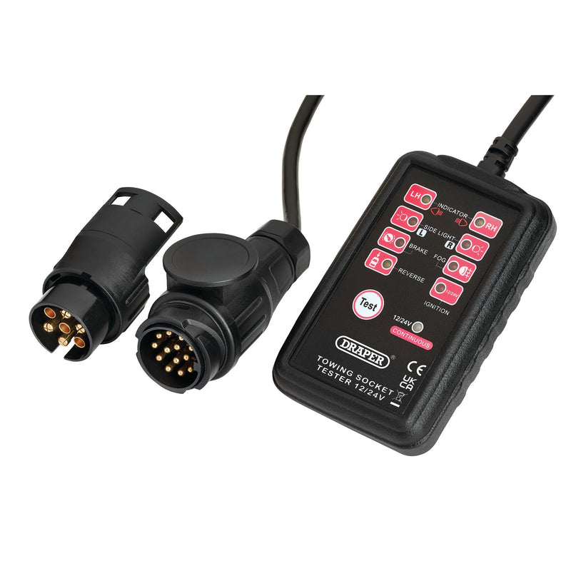 13 and 7-Pin Towbar Socket Tester