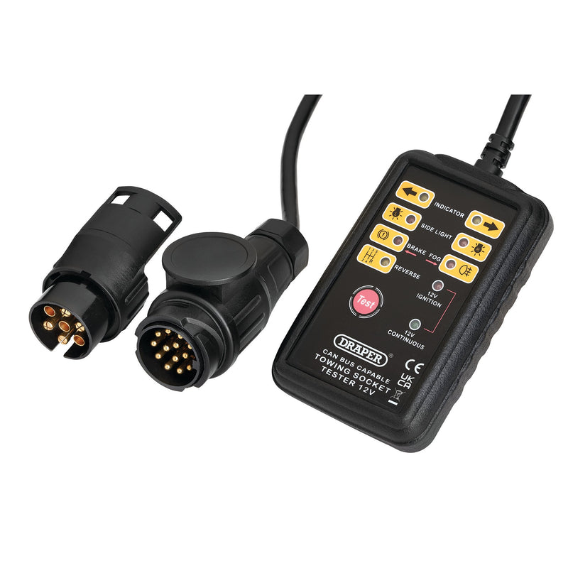 CAN Bus 13 and 7-Pin Towbar Socket Tester
