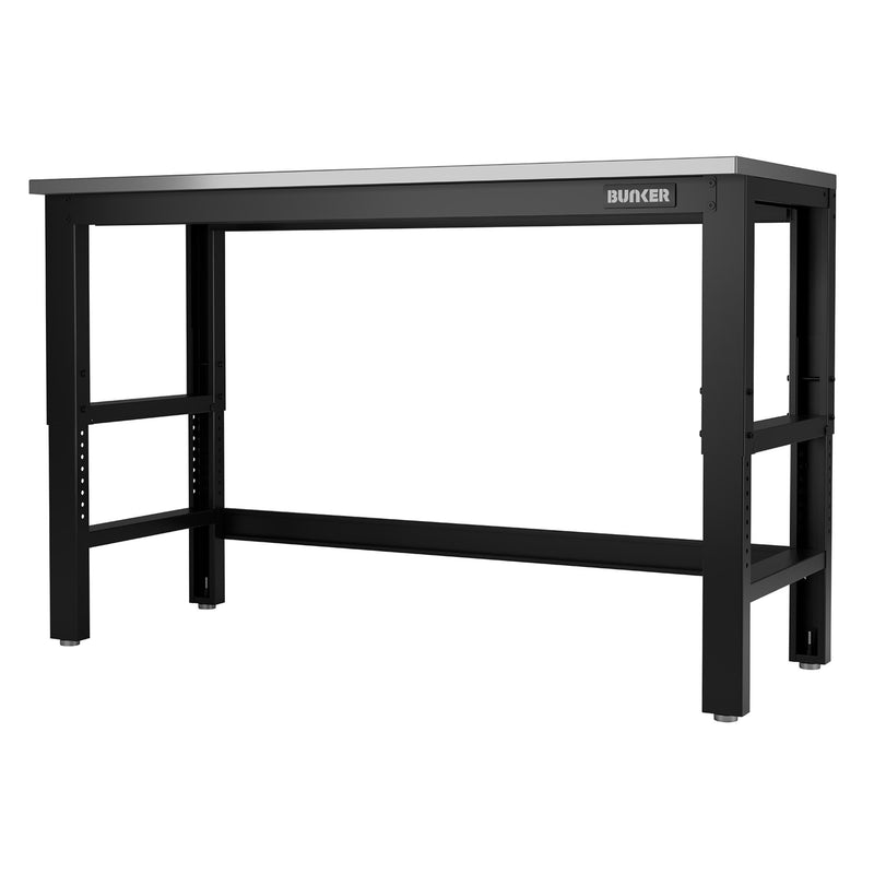 BUNKER Workbench with Stainless Steel Worktop, 1550mm