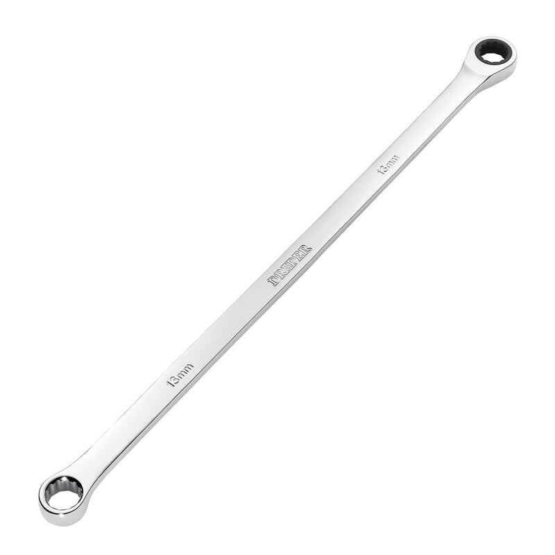 Draper HI-TORQ® Metric Extra-Long Double Ring Ratchet Spanner, 13mm