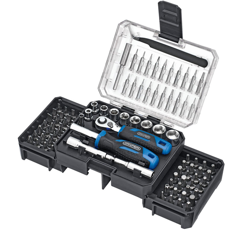 Ratchet and Screwdriver Bit Set (92 Piece)
