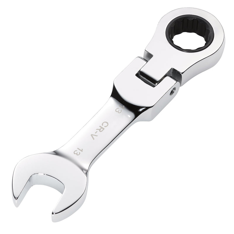 Draper HI-TORQ® Metric Stubby Flexible Head Ratchet Combination Spanner, 13mm