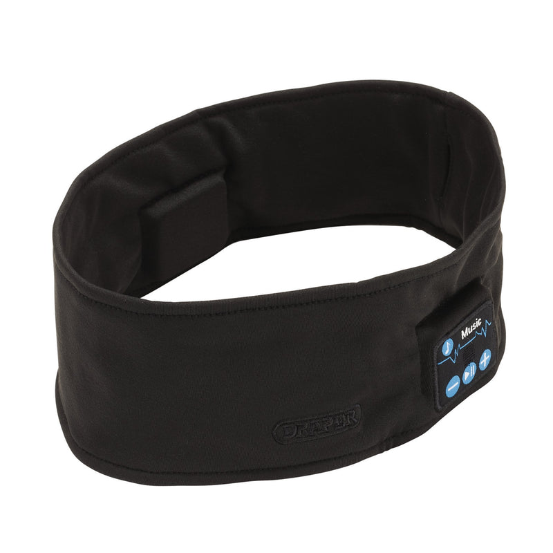 Smart Wireless Rechargeable Headband with USB Charging Cable, Black, One Size