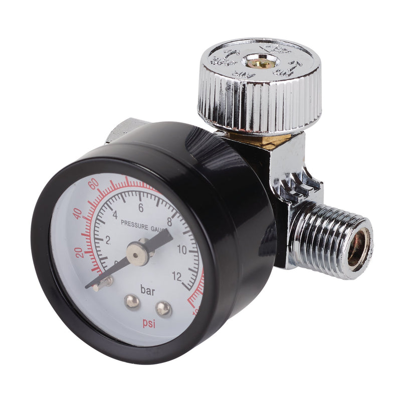 1/4" BSP On-Gun Air Regulator and Gauge, 180psi