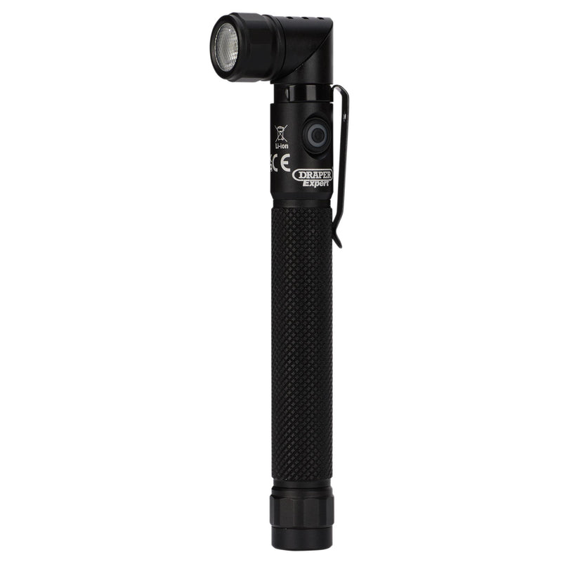 SMD LED USB Rechargeable 90° Adjustable Torch, 3.5W, 350 Lumens, USB-C Cable Supplied