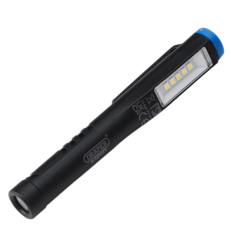 SMD LED USB Rechargeable Pen Light, 1W, 150 Lumens, USB-C Cable Supplied