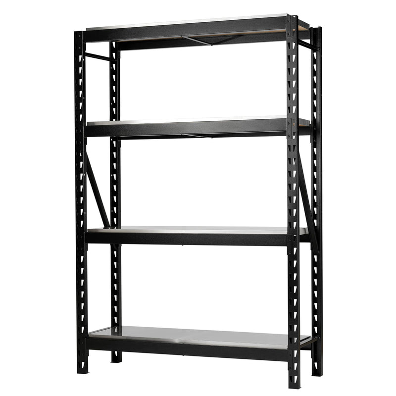 BUNKER 18 Piece Modular 4 Tier Racking with Stainless Steel Shelving, 1500mm