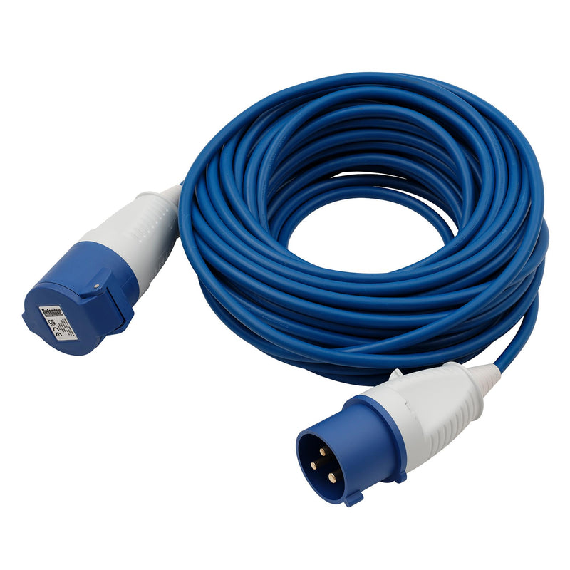 Defender E85249.5 230V Arctic Extension Lead, Blue, 2.5mm², 32A, 25m