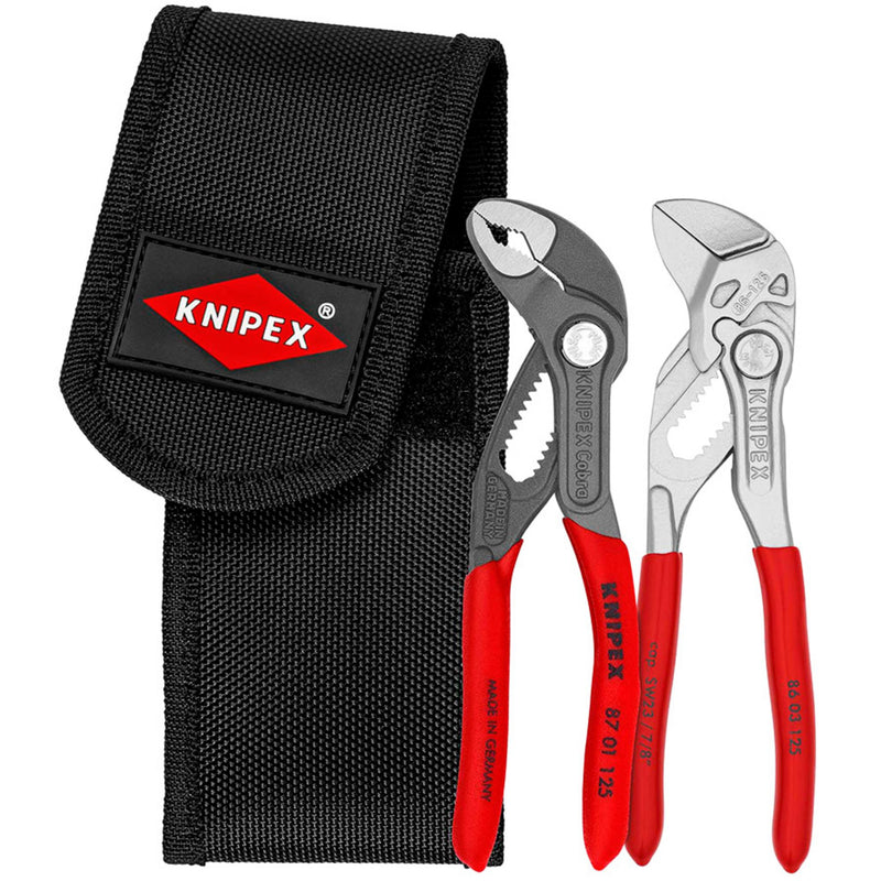 KNIPEX 00 20 72 V04 Mini Pliers Set in Belt Tool Pouch, 2 Parts