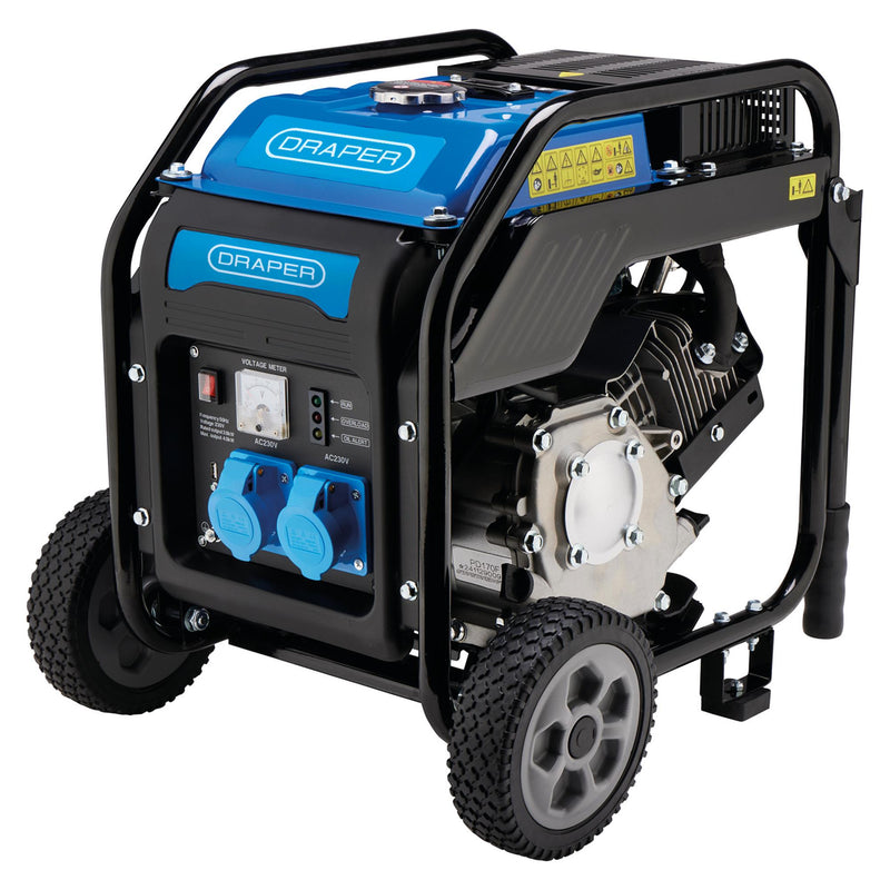 Petrol Open Frame Inverter Generator with Wheels, 3800W