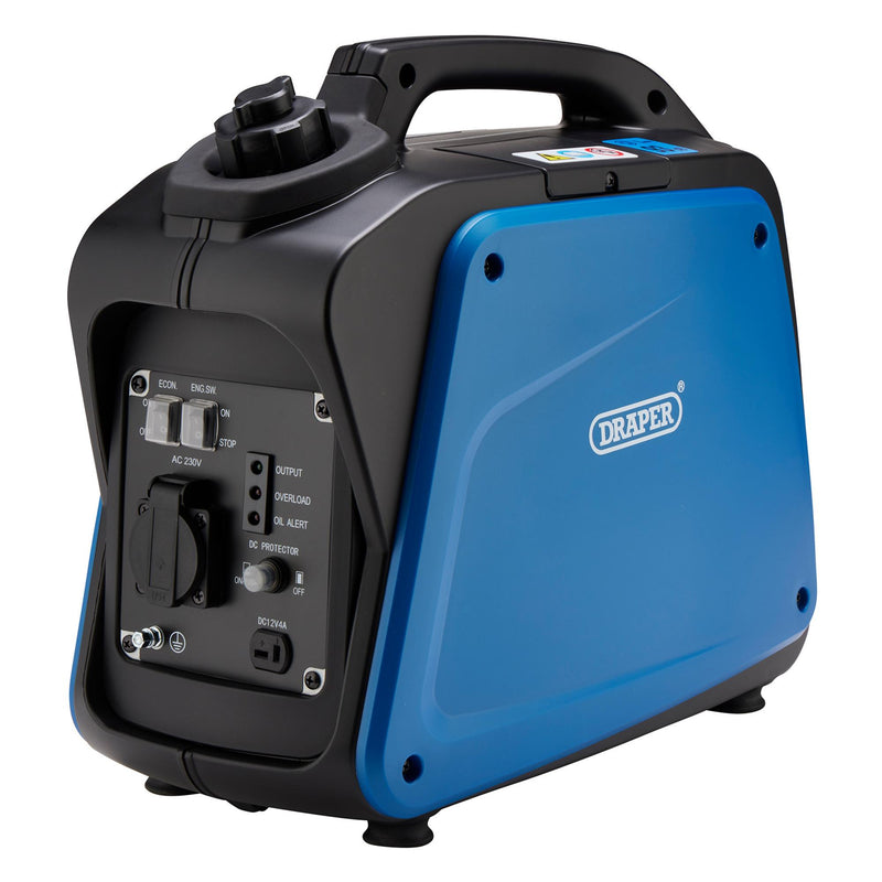 Draper Petrol Inverter Generator, 1000W - DR-95196 - Draper - Trade Counter Direct