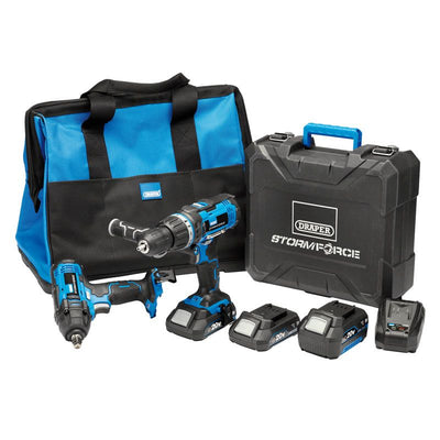 Draper PTK20VWSHOP Draper Storm Force 20V Cordless Workshop Kit (7 Piece) - (40451) - DR-40451 - Draper - Trade Counter Direct