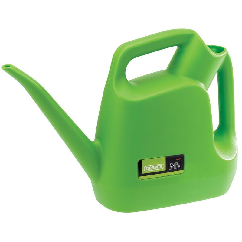 Draper PWC1500 Plastic Watering Can, 1.5L - (84293) - DR-84293 - Draper - Trade Counter Direct