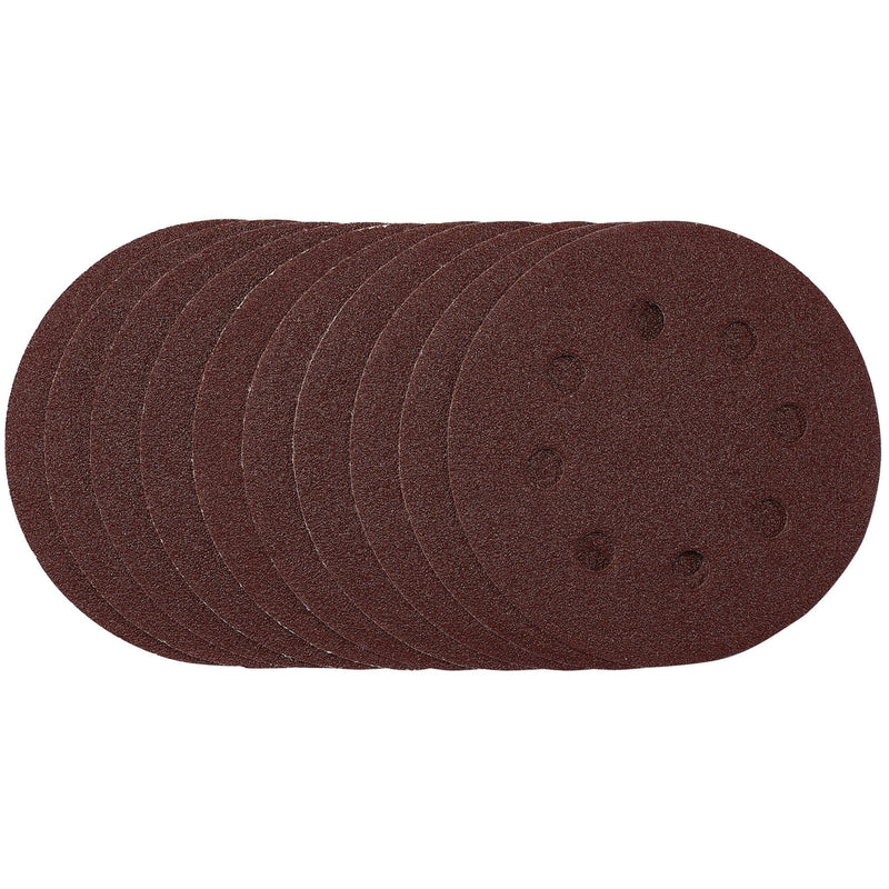 Draper Sanding Discs, 115mm, 80 Grit, Hook & Loop (Pack of 10) - DR-53499 - Draper - Trade Counter Direct