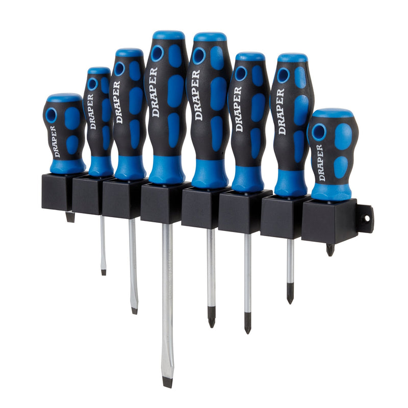 Draper Soft Grip Screwdriver Set (8 Piece) - DR-48933 - Draper - Trade Counter Direct