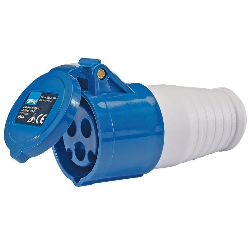 Draper SS230V/16A 230V IP44 Site Socket, 16A - (02991) - DR-02991 - Draper - Trade Counter Direct