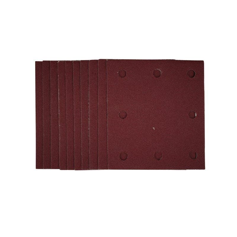Draper SSA1 1/4 Sanding Sheets with Hook and Loop, 115 x 105mm, 120 Grit (Pack of 10) - (52391) - DR-52391 - Draper - Trade Counter Direct