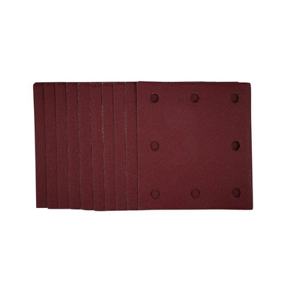 Draper SSA1 1/4 Sanding Sheets with Hook and Loop, 115 x 105mm, 240 Grit (Pack of 10) - (53118) - DR-53118 - Draper - Trade Counter Direct