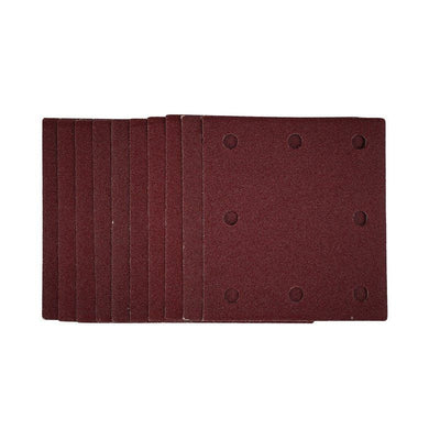 Draper SSA1 1/4 Sanding Sheets with Hook and Loop, 115 x 105mm, 80 Grit (Pack of 10) - (52390) - DR-52390 - Draper - Trade Counter Direct