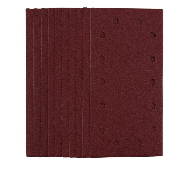 Draper SSA5 1/2 Sanding Sheets with Hook and Loop, 115 x 230mm, 120 Grit (Pack of 10) - (55864) - DR-55864 - Draper - Trade Counter Direct