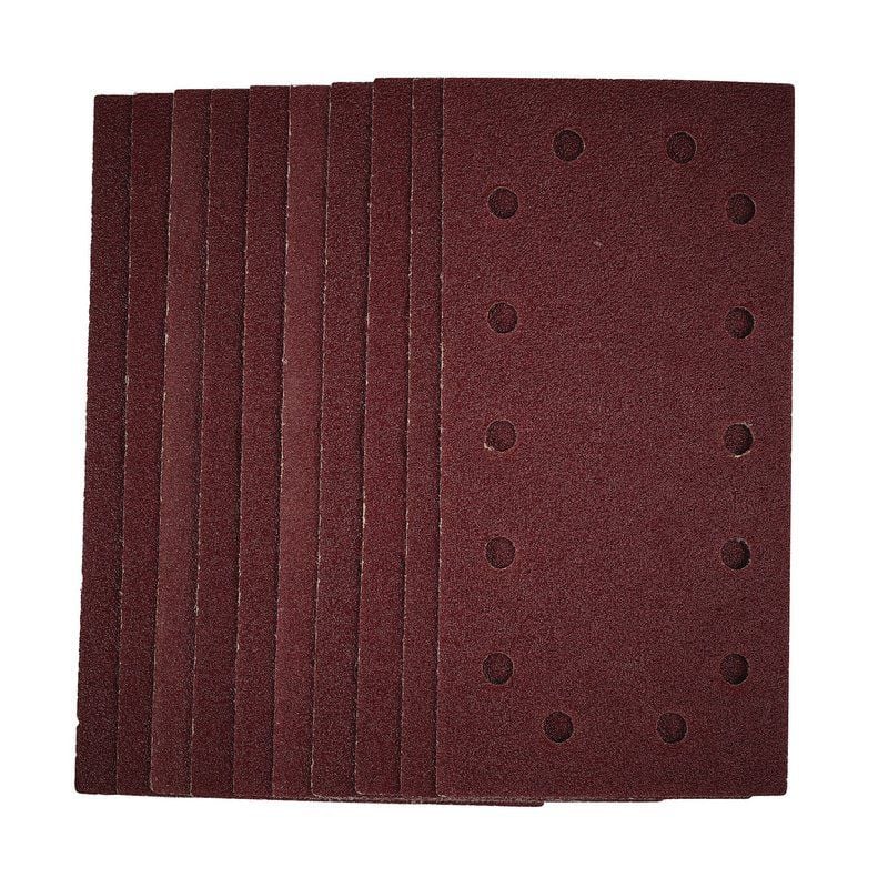 Draper SSA5 1/2 Sanding Sheets with Hook and Loop, 115 x 230mm, 40 Grit (Pack of 10) - (55805) - DR-55805 - Draper - Trade Counter Direct
