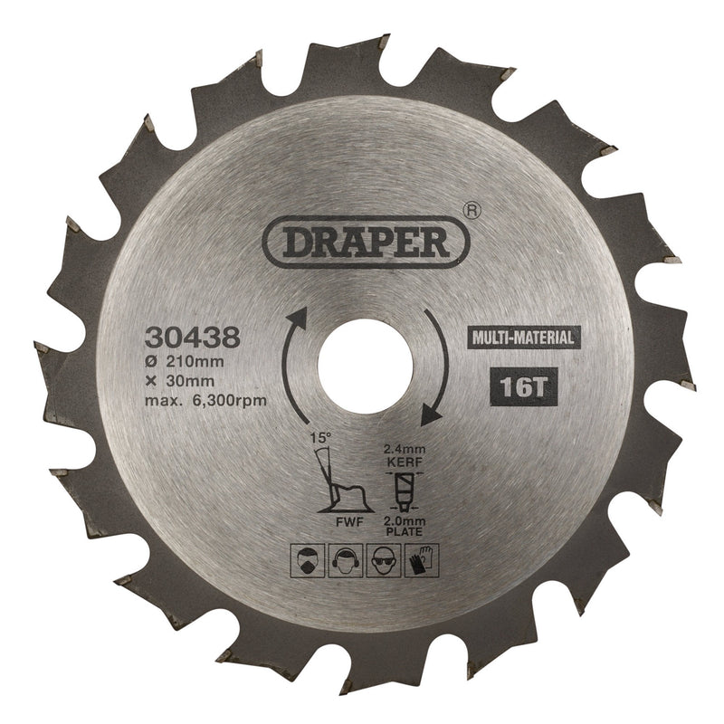 Draper TCT Multi-Purpose Circular Saw Blade - DR-30438 - Draper - Trade Counter Direct