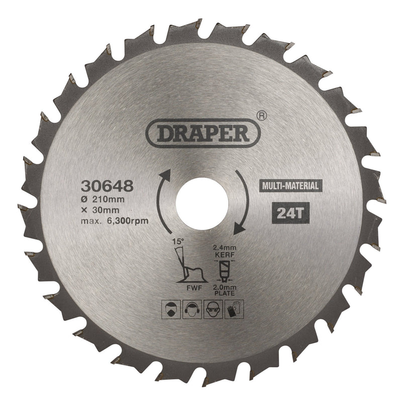 Draper TCT Multi-Purpose Circular Saw Blade - DR-30648 - Draper - Trade Counter Direct
