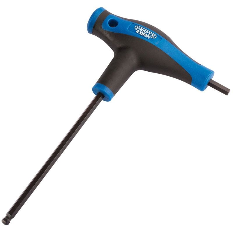 Draper THEX/SG/B Soft Grip 'T' Handle Hexagon and Ball End Key, 6.0mm - (33911) - DR-33911 - Draper - Trade Counter Direct