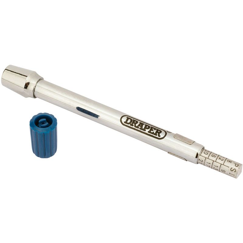 Draper TPGE Tyre Pressure Gauge with End Mount - (51536) - DR-51536 - Draper - Trade Counter Direct