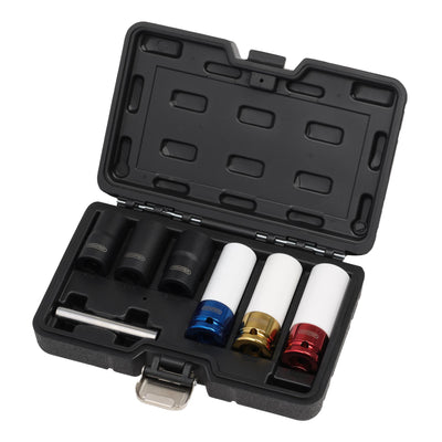 Draper Wheel Nut and Bolt Extractor Socket Set, 1/2" Sq. Dr. (7 Piece) - DR-07115 - Draper - Trade Counter Direct