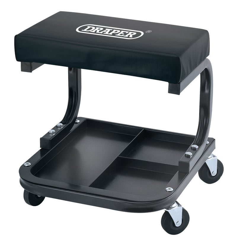 Draper Work Stool with Tool Tray - DR-54243 - Draper - Trade Counter Direct