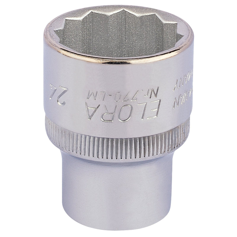 Elora Bi-Hexagon Socket, 1/2" Sq. Dr. - DR-24690 - Elora - Trade Counter Direct