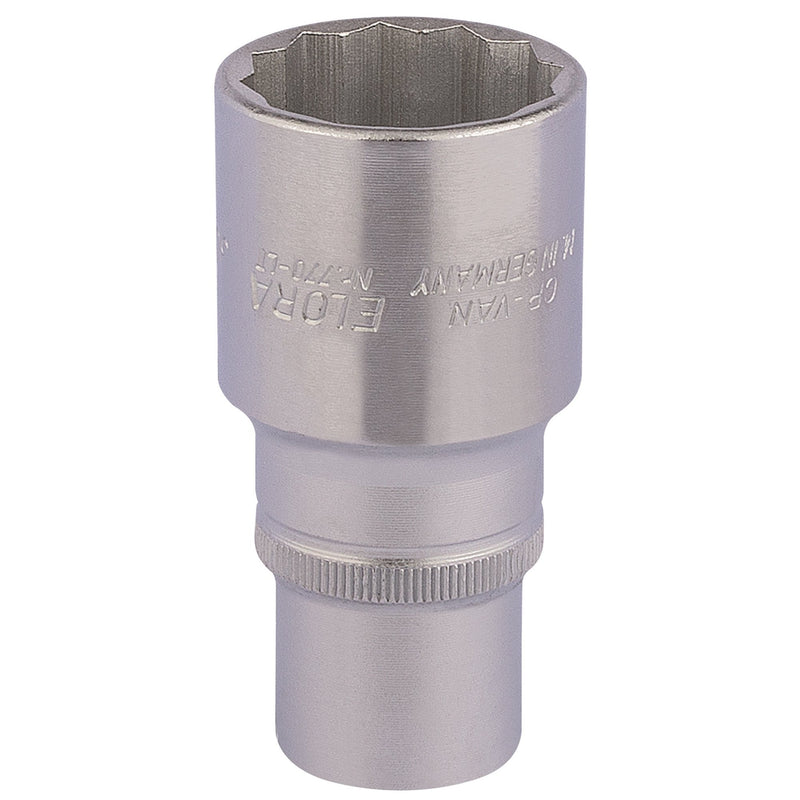 Elora Deep Bi-Hexagon Socket, 1/2" Sq. Dr. - DR-11939 - Elora - Trade Counter Direct