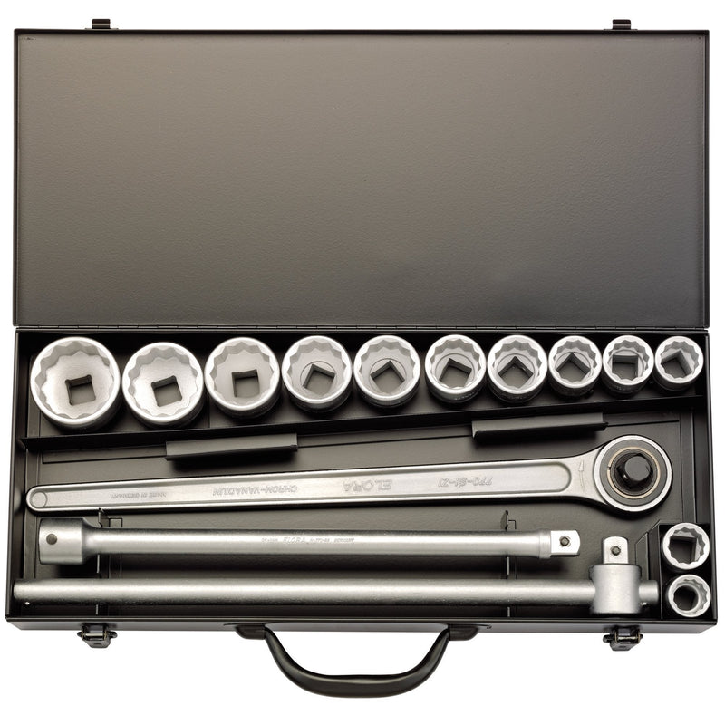 Elora Imperial Socket Set, 3/4" Sq. Dr. (15 Piece) - DR-00369 - Elora - Trade Counter Direct