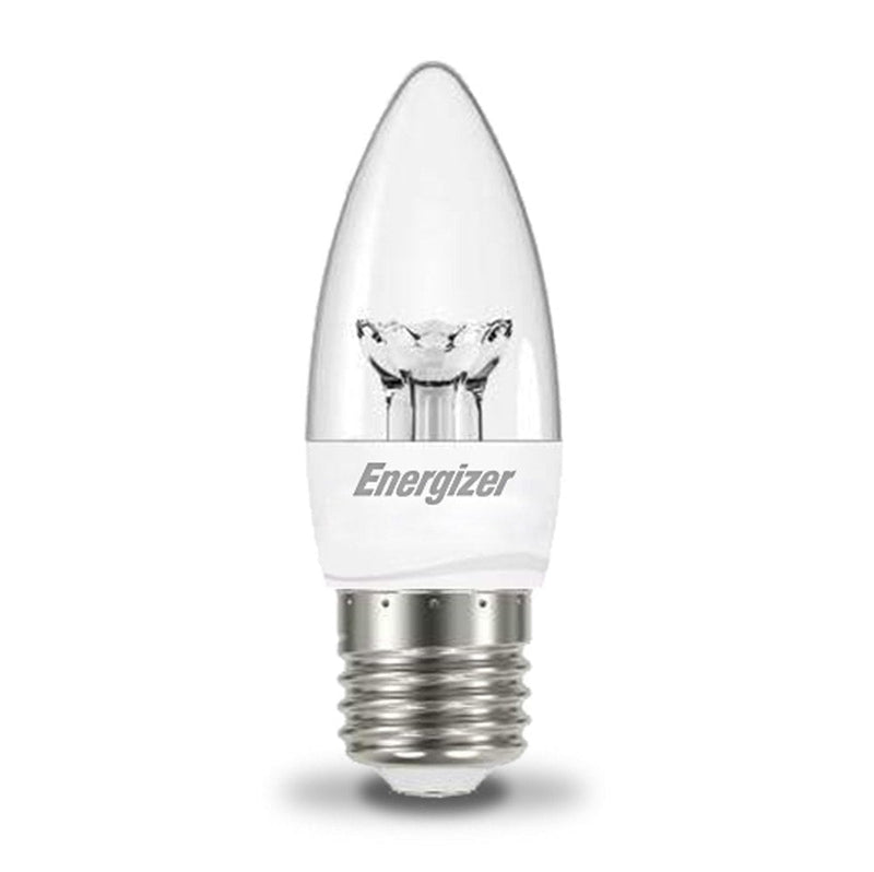 Energizer 6W - 40W LED Clear Candle ES/E27 Non - Dim Light Bulb - S8882 - Energizer - Trade Counter Direct