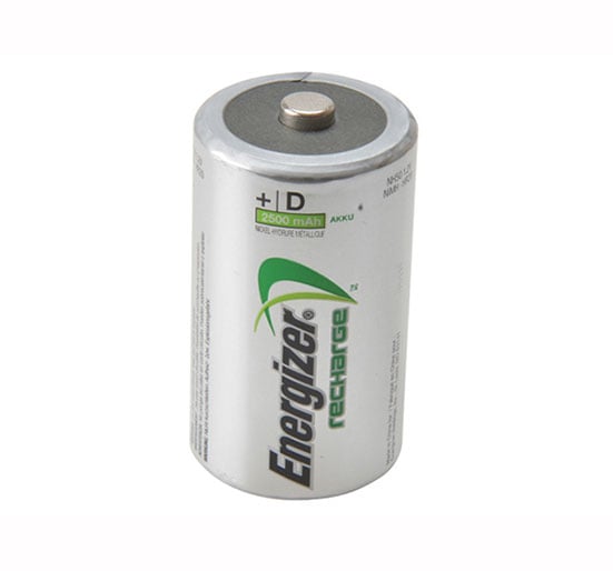 Energizer D Cell Rechargeable Batteries RD2500 mAH Pack of 2 - Rechargeable Battery - ENGRCD2500 - Energizer - Trade Counter Direct