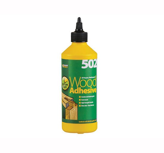 Everbuild 502 All Purpose Waterproof Wood Adhesive - EVBWOOD05 - Everbuild - Trade Counter Direct