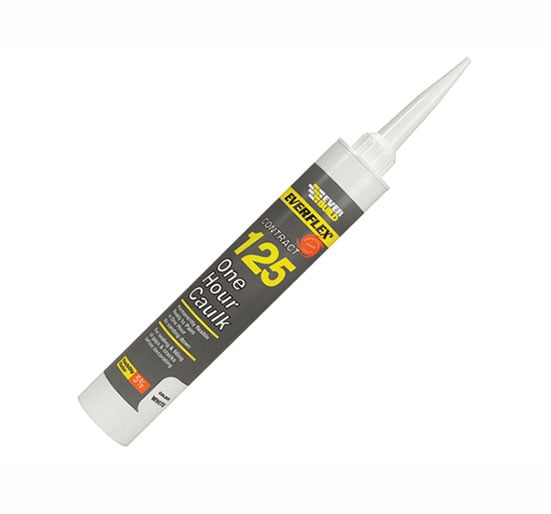 Everbuild One Hour Caulk White 125 - EVB125BN - Everbuild - Trade Counter Direct