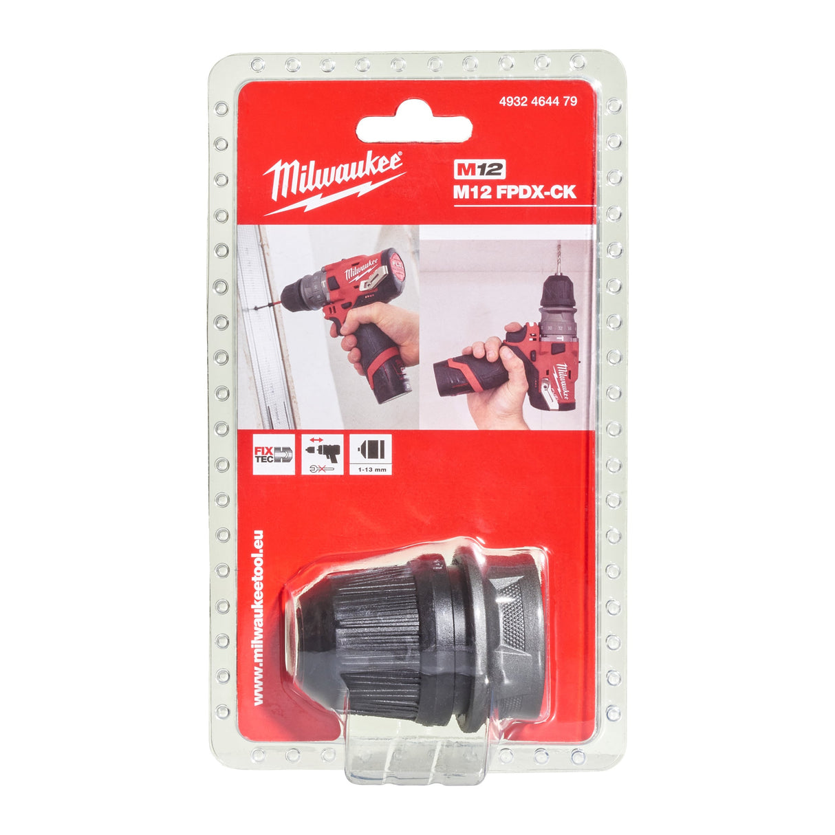 Milwaukee M12FPDX-CK 13mm Chuck
