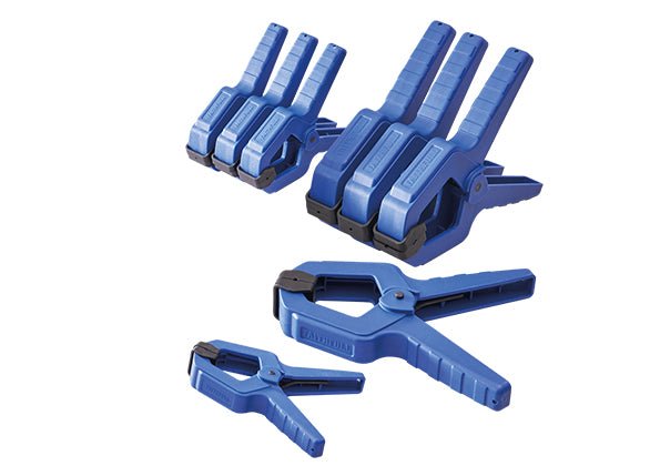 Faithfull - 8 Piece Spring Clamp Set (4 x 50mm & 75mm (2" & 3")) - XMS23SCLAMPS - XMS23SCLAMPS - Faithfull - Trade Counter Direct