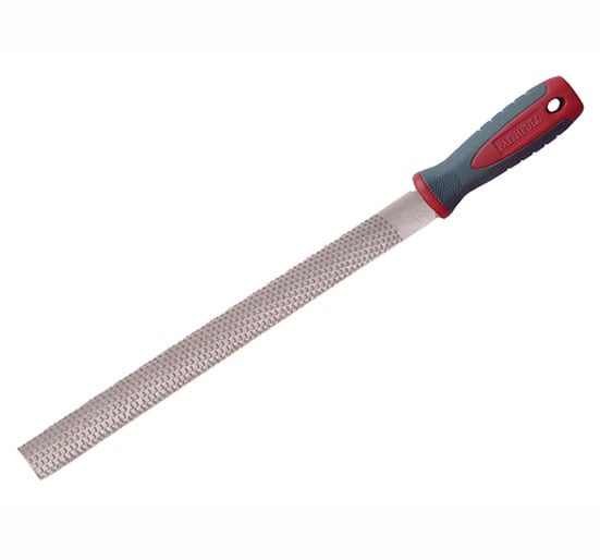 Faithfull Handled Half Round Cabinet Rasp 200mm (10 in) - Rasp Hand - FAIFICR10 - Faithfull - Trade Counter Direct