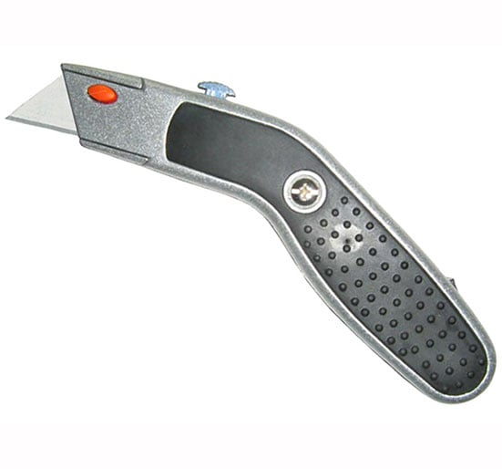 Faithfull Trimming Knife Angled Head Retractable Blade - Knife Trimming - FAITKRA - Faithfull - Trade Counter Direct