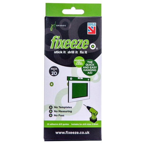 Fixeeze 20 Pack - Adhesive Drill Marking Disks - JD Brands - FX01 - JD Brands - Trade Counter Direct