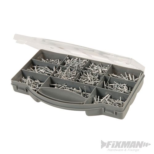Fixman Rivets Pack 650pce - 514633 - 514633 - Fixman - Trade Counter Direct