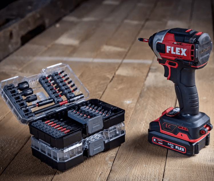 Flex 18V Cordless Impact Driver with Bit Ejector 1/4" 18.0 - EC HD C - 520756 - FLEX520756 - Flex Power Tools - Trade Counter Direct