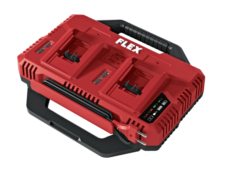 FLEX CA SP 2x 12/18 Double Quick Charger – Dual - Port 12V/18V Fast Battery Charging - flex533152 - Flex Power Tools - Trade Counter Direct
