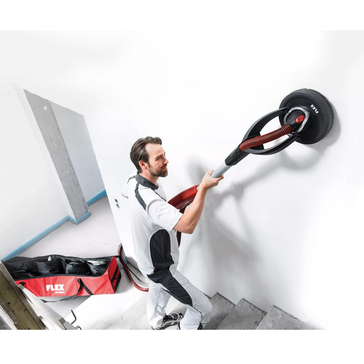 Flex Giraffe wall and ceiling sander with interchangeable head system GE 7 +MH - O 110/BS - 4h - 481335 - FLEX481335 - Flex Power Tools - Trade Counter Direct