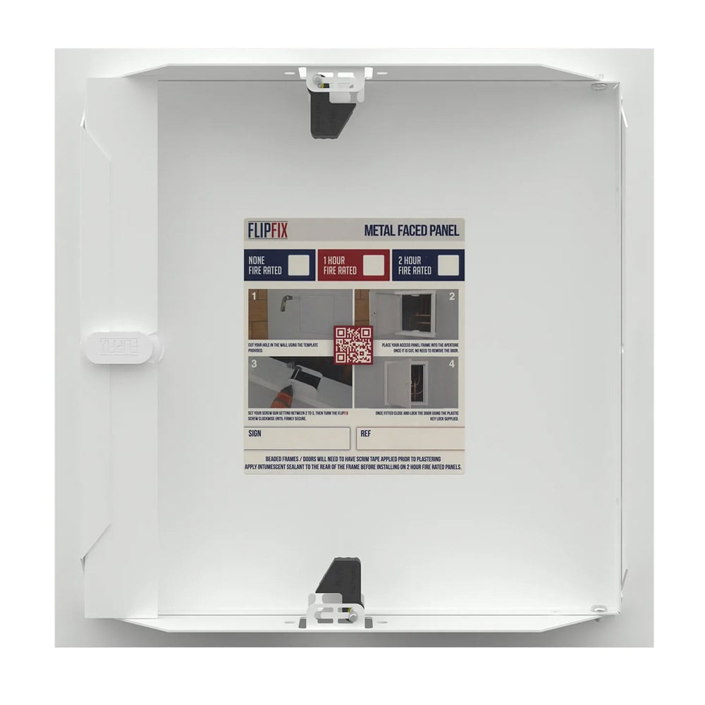 FlipFix Access Panels - 1 Hour Fire Rated Standard Lock - Frame and Size Options